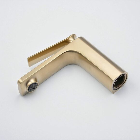 BEELEE Faucet Bathroom Sink Lavatory Vessel with Single Handle Gold Solid Brass - Picture 5 of 13